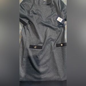 Tommy Hilfiger black houndstooth pattern dress , size 12